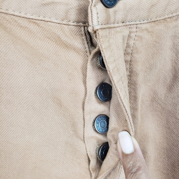 PACSUN Latte High Waisted Boyfriend Carpenter Shorts 90’s Sz 26 Brown - Picture 3 of 8